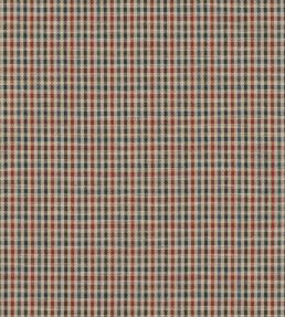 Babington Check Fabric by Mulberry Home Red/Blue