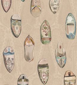 Babouches Wallpaper by Mulberry Home Ivory