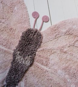 Lorena Canals Baby Butterfly rug Rose C-AR-BABUT Rose