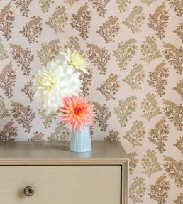Baby Coromandel Flower Wallpaper by Parker & Jules Coral Moss