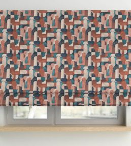 Baby Ikon Fabric by Arley House Brick Red