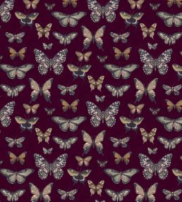 Baby Taman Fabric by Arley House Claret