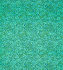 Bachelors Button Fabric by Morris & Co Turquoise