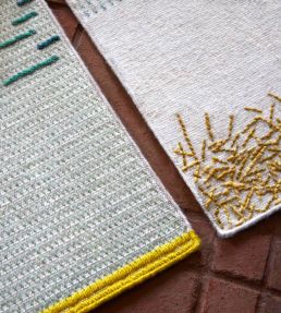 GAN Backstitch Busy rug Green 167135-US Green