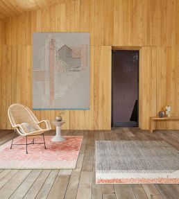 GAN Backstitch Calm rug Brick 167142-US Brick
