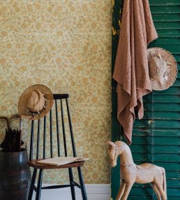 Backyard Flowering Wallpaper by MINDTHEGAP Ether Blue