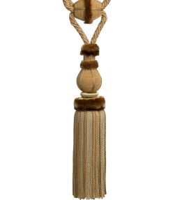Bagatelle Single Tassel Tieback Trimming by Samuel & Sons Gilded Gold