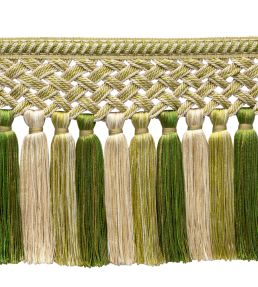 Bagatelle Tassel Skirt Fringe Trimming by Samuel & Sons Fern