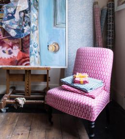 Bagru Fabric by Molly Mahon Pink