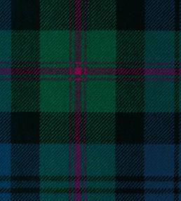 Baird Anc Fabric by The Isle Mill Blue/Green/Purple