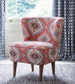 Rozel Fabric by Baker Lifestyle Indigo