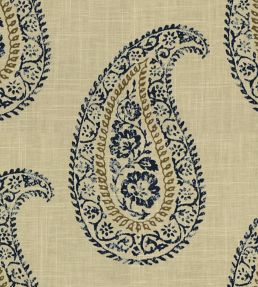 Madira Fabric by Baker Lifestyle Indigo/Taupe