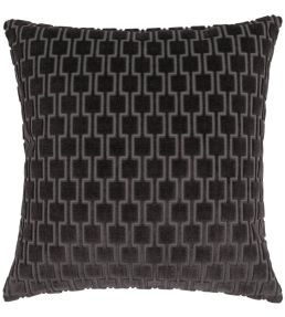 Bakerloo Cushion 50 x 50cm by Kirkby Design Jet Black