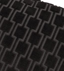 Bakerloo Cushion 50 x 50cm by Kirkby Design Jet Black