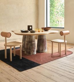 Maison Casamance Bali rug Noir Bois De Rose TA030201 Noir Bois De Rose