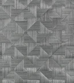 Bali Weave Wallpaper by Thibaut Black
