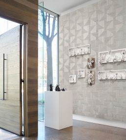 Bali Weave Wallpaper by Thibaut Grey