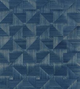 Bali Weave Wallpaper by Thibaut Navy