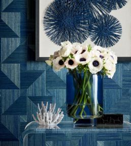 Bali Weave Wallpaper by Thibaut Black
