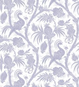 Balinese Peacock Wallpaper by Scalamandre Lavender