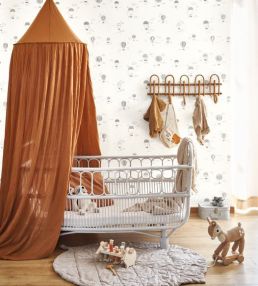 Balloons In The Cloud Wallpaper by Casadeco Anthracite