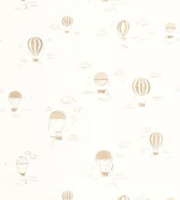 Balloons In The Cloud Wallpaper by Casadeco Camel