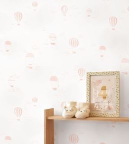 Balloons In The Cloud Wallpaper by Casadeco Rose Blush