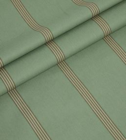 Ballycastle Stripe Fabric by Ian Mankin Celadon