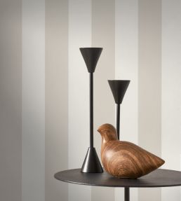 Baltic Rayure Wallpaper by Casadeco Beige/Blanc