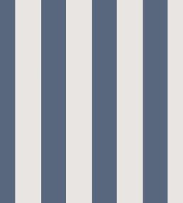 Baltic Rayure Wallpaper by Casadeco Marine/Blanc