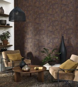 Baman Wallpaper by Casadeco Encre
