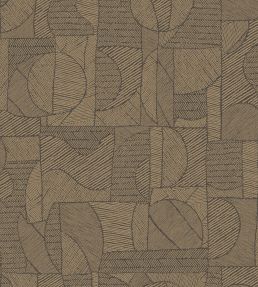 Baman Wallpaper by Casadeco Or / Noir