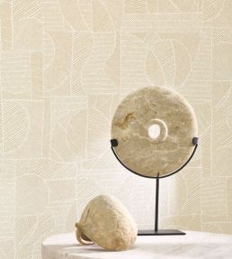Baman Wallpaper by Casadeco Sable