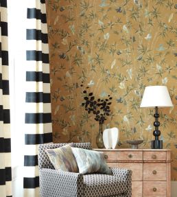 Bamboo Grove Wallpaper by Madeaux 02 Tobacco Leaf