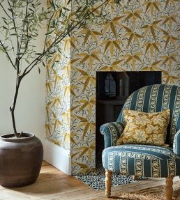Bamboo Wallpaper by Morris & Co Sunflower