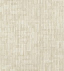 Bamboo Mosaic Wallpaper by Thibaut Sand