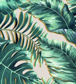 Banana Leaves Max Wallpaper by Brand McKenzie Blush Pink