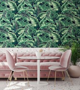 Banana Leaves Max Wallpaper by Brand McKenzie Leaf Green