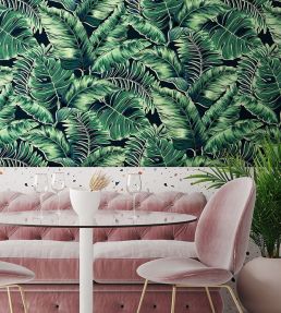 Banana Leaves Max Wallpaper by Brand McKenzie Leaf Green