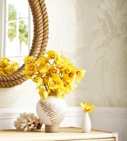 Banana Tree Wallpaper by Thibaut Beige