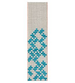 GAN Bandas Single C rug Turquoise 02EB347B2URA4-60240 Turquoise