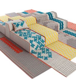 GAN Bandas Single B rug Yellow 141299-US Yellow