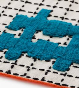GAN Bandas Single C rug Turquoise 02EB347B2URA4-60240 Turquoise