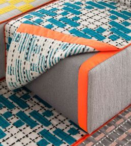 GAN Bandas Single C rug Turquoise 02EB347B2URA4-60240 Turquoise