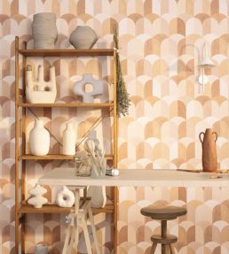 Bandol Wallpaper by Caselio Terracota