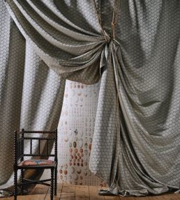 Bantam Net Fabric by Sanderson Woad
