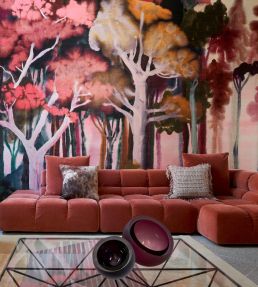 Banyan Mural by Arte Red Blossom