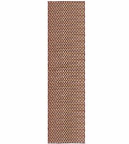 Layered Barley Runner rug Burgundy BAJUBU75240 Burgundy