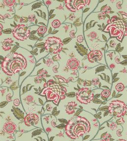 Barmeri Wallpaper by Clarke & Clarke Sage/Blush