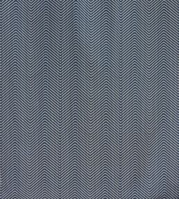 Chevron Fabric by Barneby Gates Ink Blue